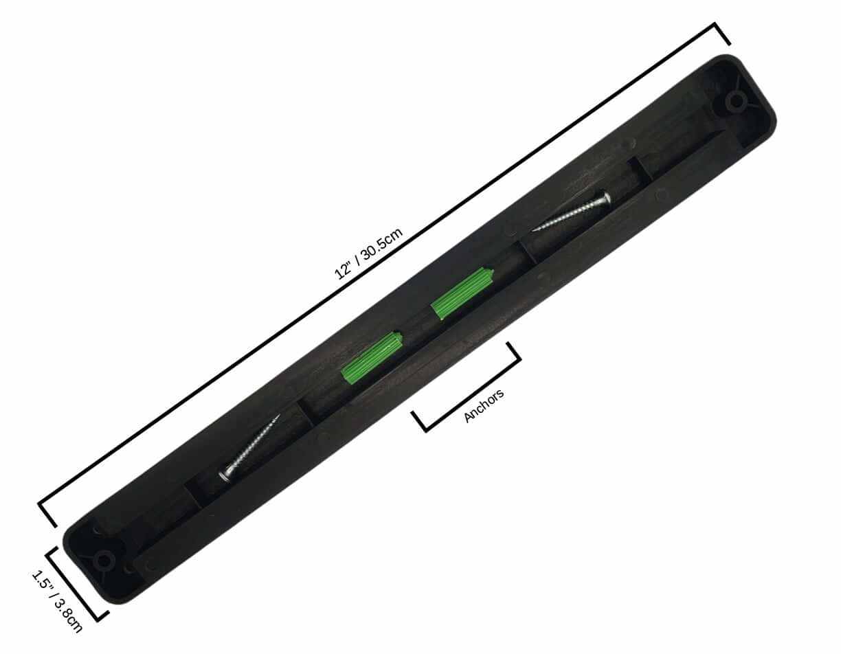 Kitchen Knife Set Kit | Green Handle & Black Magnetic Rack