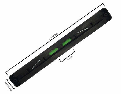 Kitchen Knife Set Kit | Green Handle & Black Magnetic Rack